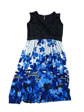Signature Collection sleeveless floral dress 3X